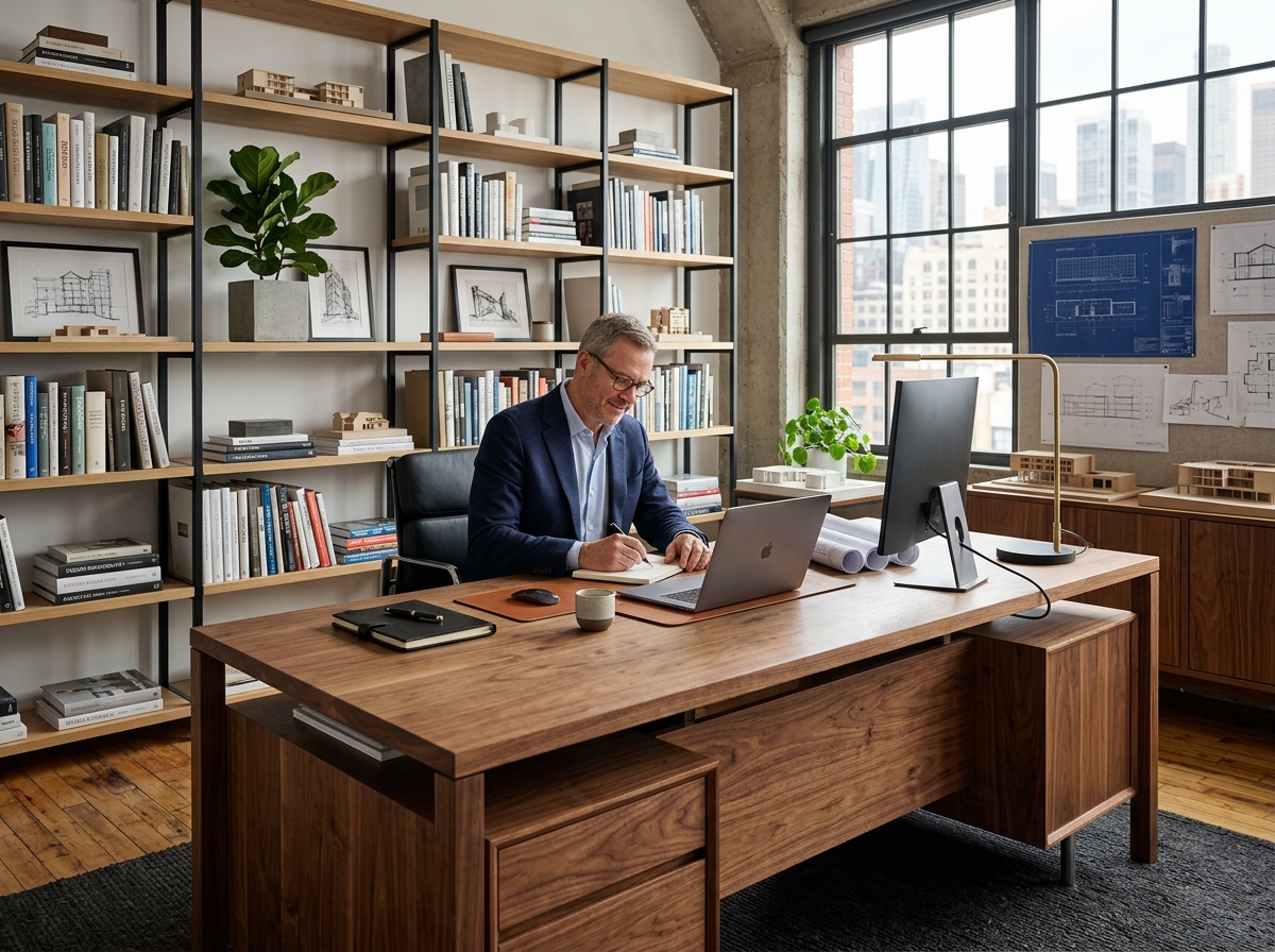 Executive Wooden Workstation Suite